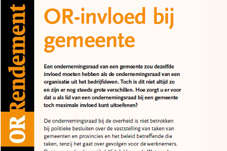 OR invloed bij Gemeente OR Rendement Schateiland